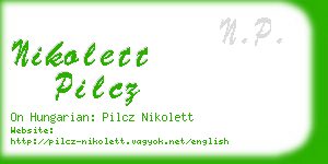 nikolett pilcz business card